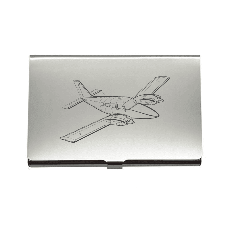 Piper PA34 Seneca Aircraft Business Credit Card Holder | Giftware Engraved