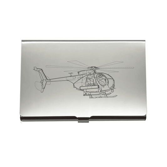 AH6 Little Bird Helicopter Business Credit Card Holder | Giftware Engraved