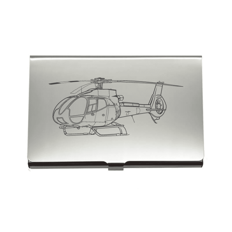 EC130 Eurocopter Helicopter Business Credit Card Holder | Giftware Engraved