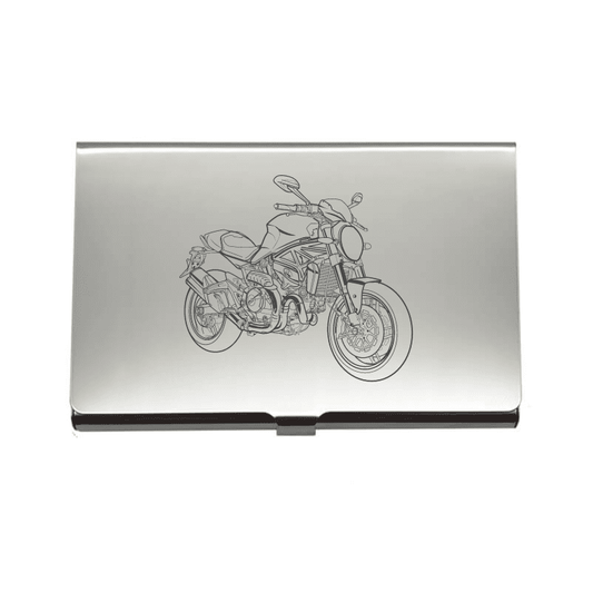 DUC Monster Motorcycle Business Credit Card Holder | Giftware Engraved