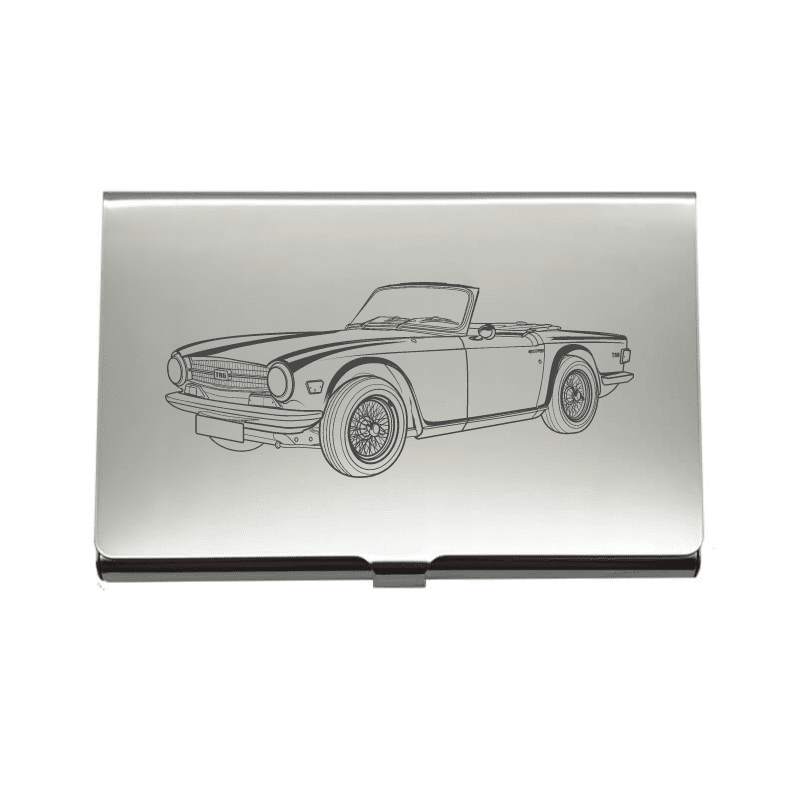 Triumph TR6 Car Business Credit Card Holder | Giftware Engraved