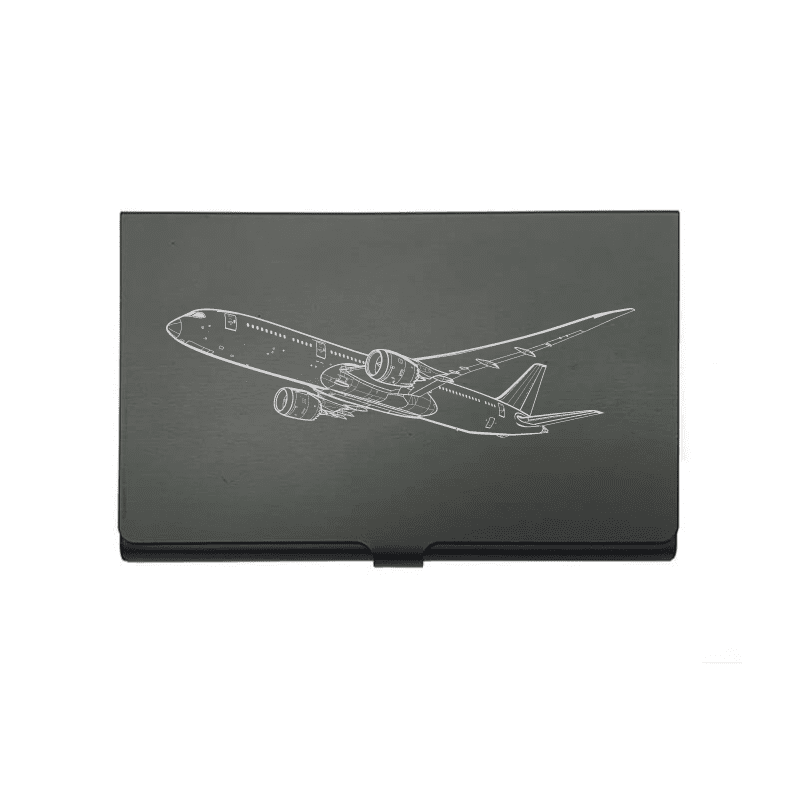 Boeing 787 Dreamliner Aircraft Business Credit Card Holder | Giftware Engraved