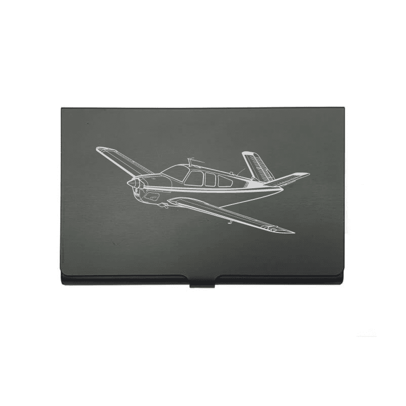 Beechcraft Bonanza Aircraft Business Credit Card Holder | Giftware Engraved