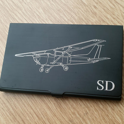 Cessna 172 Aircraft Business Credit Card Holder | Giftware Engraved