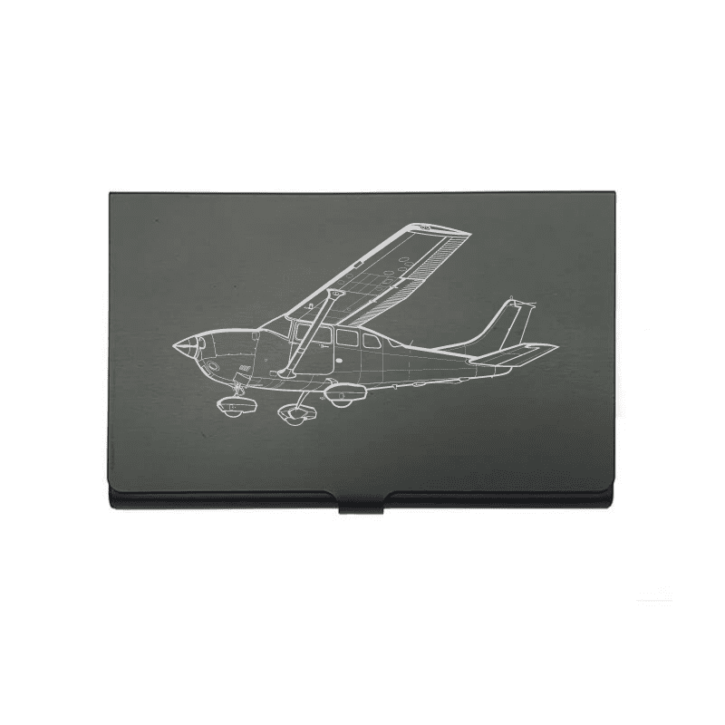Cessna 206 Aircraft Business Credit Card Holder | Giftware Engraved