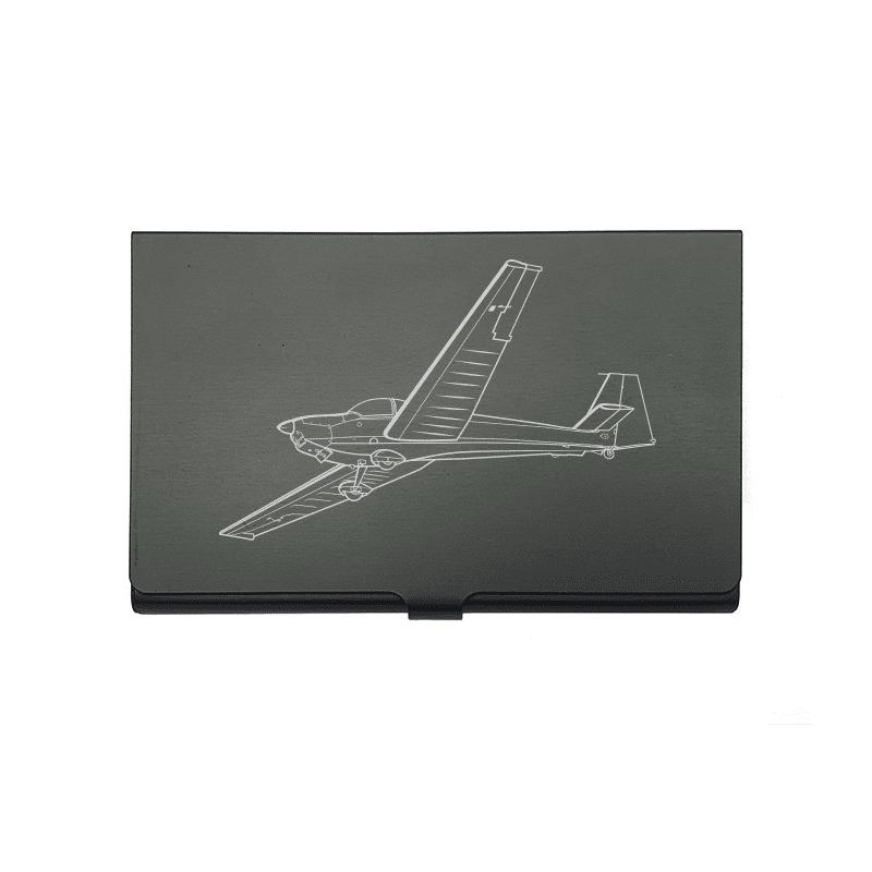 SF25C Falke Motorglider Business Credit Card Holder | Giftware Engraved