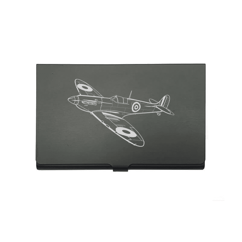 Supermarine Spitfire Aircraft Business Credit Card Holder | Giftware Engraved