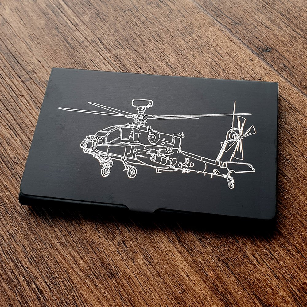 Apache Helicopter Business Credit Card Holder | Giftware Engraved