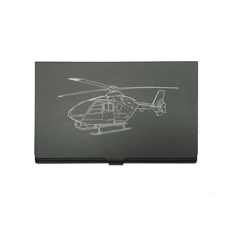 EC 135 Eurocopter Helicopter Business Credit Card Holder | Giftware Engraved