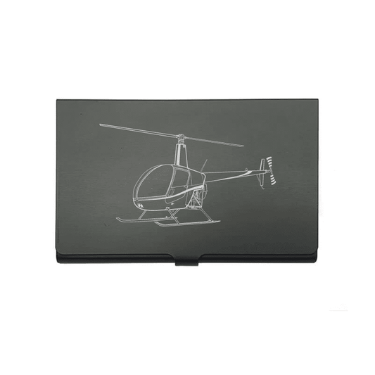 Robinson R22 Helicopter Business Credit Card Holder | Giftware Engraved