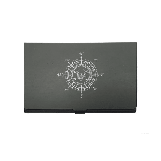 Skull Compass Business Credit Card Holder | Giftware Engraved