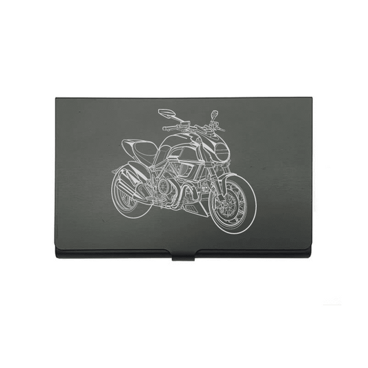 DUC Diavel Motorcycle Business Credit Card Holder | Giftware Engraved