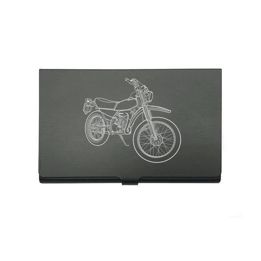YAM DT125 Motorcycle Business Credit Card Holder | Giftware Engraved