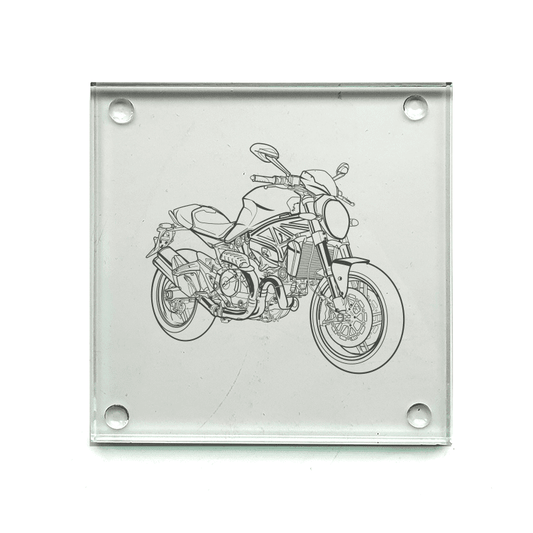 DUC Monster Motorcycle Drinks Coaster | Giftware Engraved