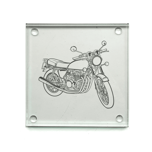 HON CB550 Motorcycle Drinks Coaster | Giftware Engraved