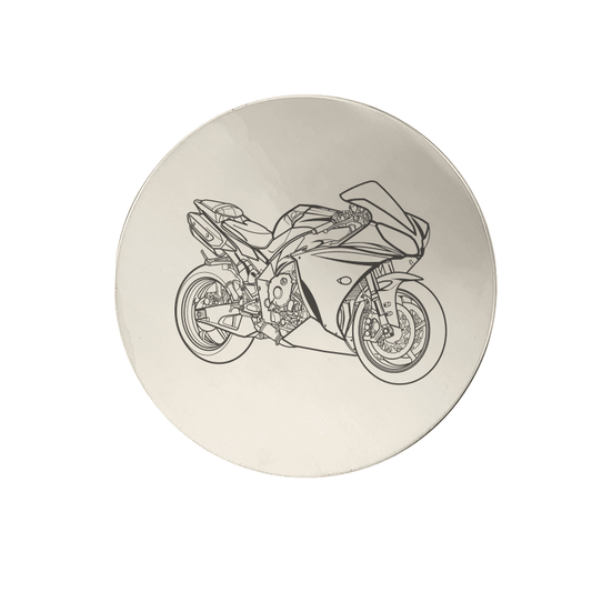 YAM R1 Motorcycle Drinks Coaster | Giftware Engraved