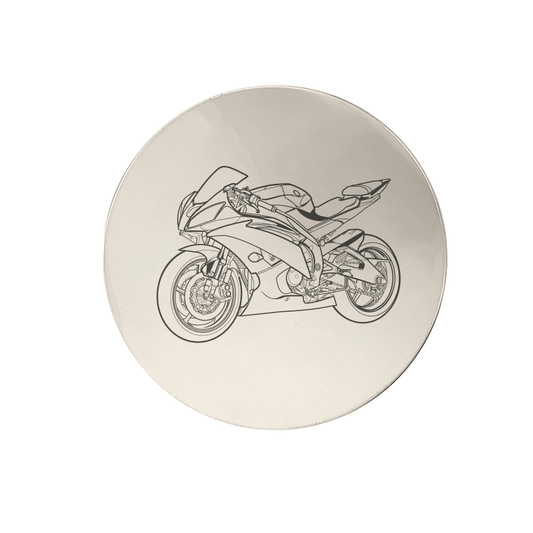 YAM R6 Motorcycle Drinks Coaster | Giftware Engraved