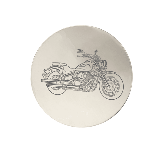 YAM V-Star 1100 Dragstar Motorcycle Drinks Coaster Selection | Giftware Engraved