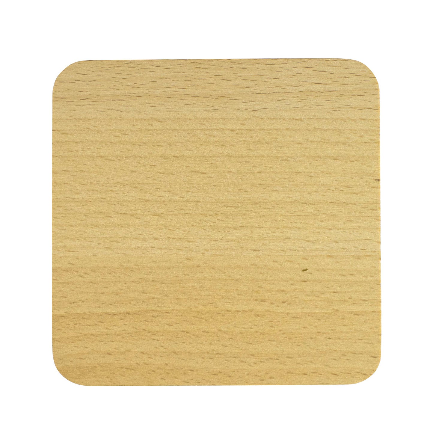 Personalised Square Beechwood Wood Drinks Coaster - 100 x 100mm