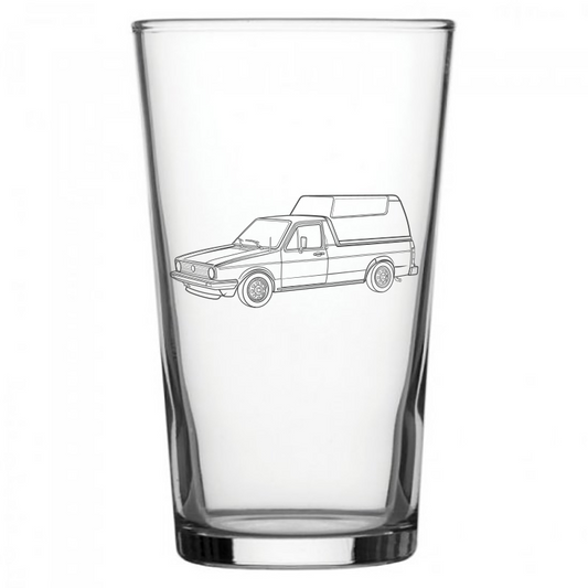 Classic Caddy Van Beer Glass Selection