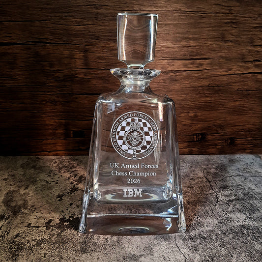 Personalised Tall Boston Decanter - 600ml - 24% Lead Crystal