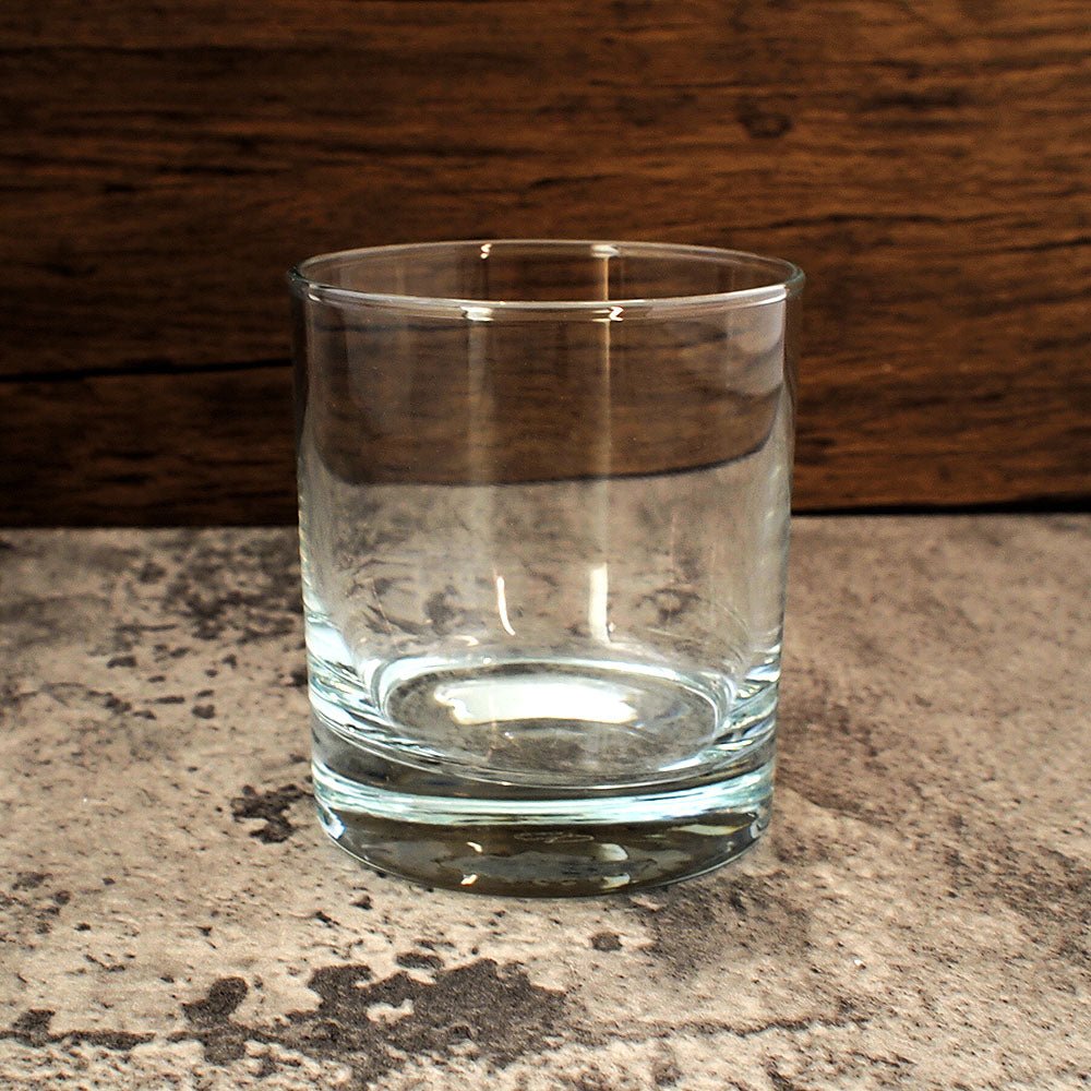 close up of everyday glass drinks tumbler