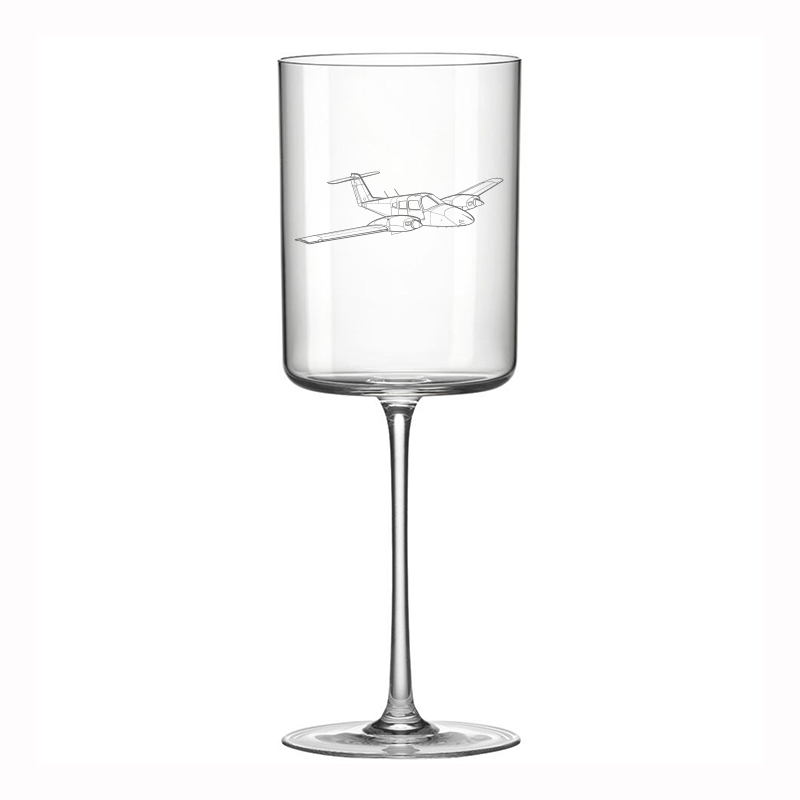 Piper PA44 Seminole Aircraft Wine Glass Selection