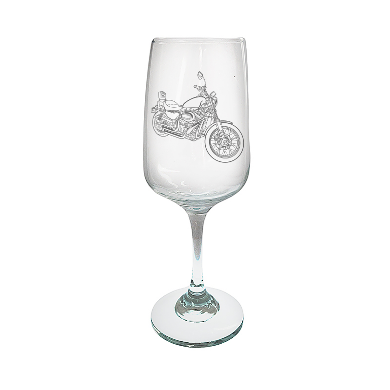 HD Sportster 883 Motorcycle Wine Glass