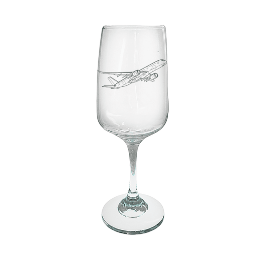 Airbus A350 Aircraft Wine Glass Selection | Giftware Engraved