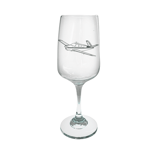 Beechcraft Bonanza Aircraft Wine Glass Selection | Giftware Engraved