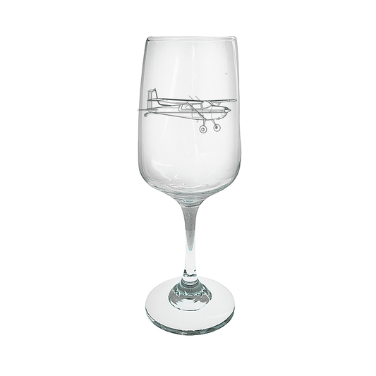Cessna 180 Aircraft Wine Glass Selection | Giftware Engraved