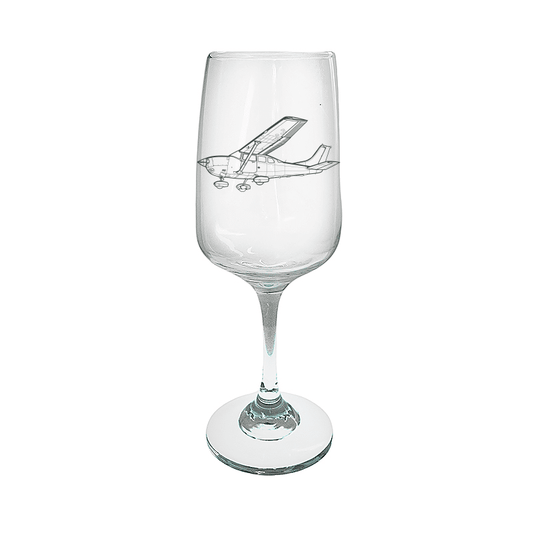 Cessna 206 Aircraft Wine Glass Selection | Giftware Engraved