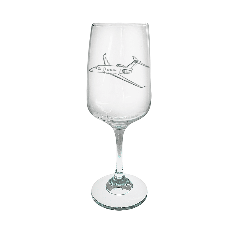 Cessna 560 Aircraft Wine Glass Selection | Giftware Engraved