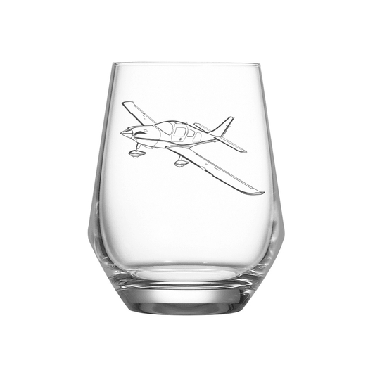 Cessna Columbia 350 Aircraft Wine Glass Selection | Giftware Engraved