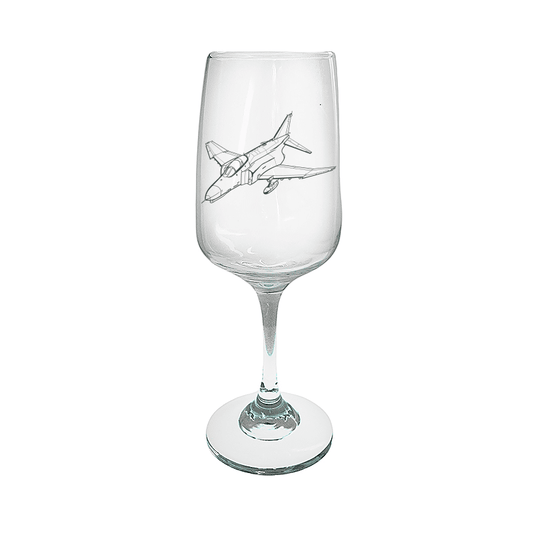 McDonnell Douglas F4 Phantom Aircraft Wine Glass Selection | Giftware Engraved
