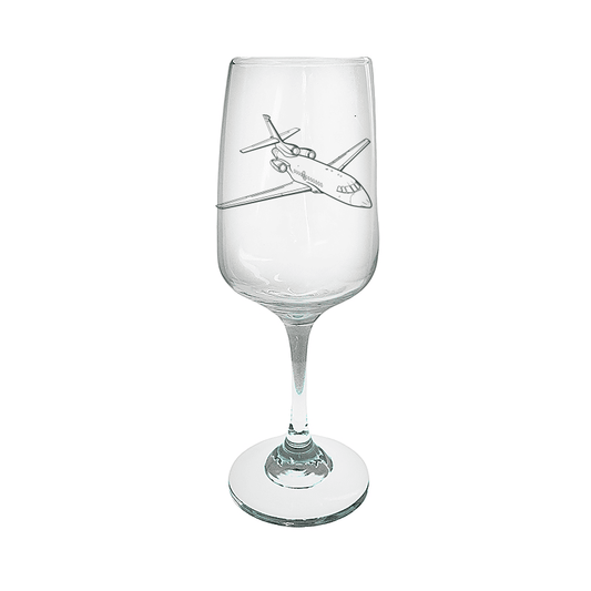 Dassault Falcon 900 Aircraft Wine Glass Selection | Giftware Engraved