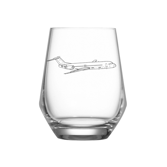 Fokker 100 Aircraft Wine Glass Selection | Giftware Engraved