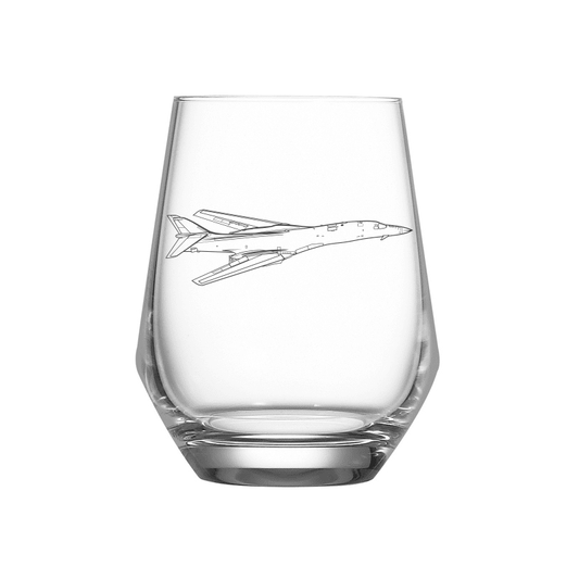 Rockwell B1 Lancer Aircraft Wine Glass Selection | Giftware Engraved