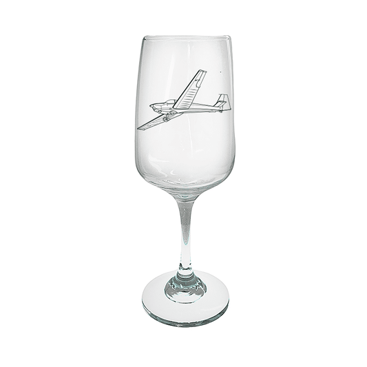 SF25C Falke Motorglider Wine Glass Selection | Giftware Engraved