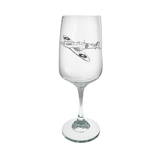 Supermarine Spitfire Aircraft Wine Glass Selection | Giftware Engraved