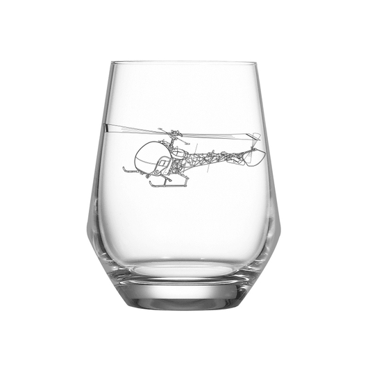 Bell 47 Sioux Helicopter Wine Glass Selection | Giftware Engraved