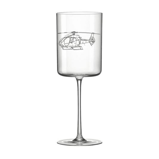 EC130 Eurocopter Helicopter Wine Glass Selection | Giftware Engraved