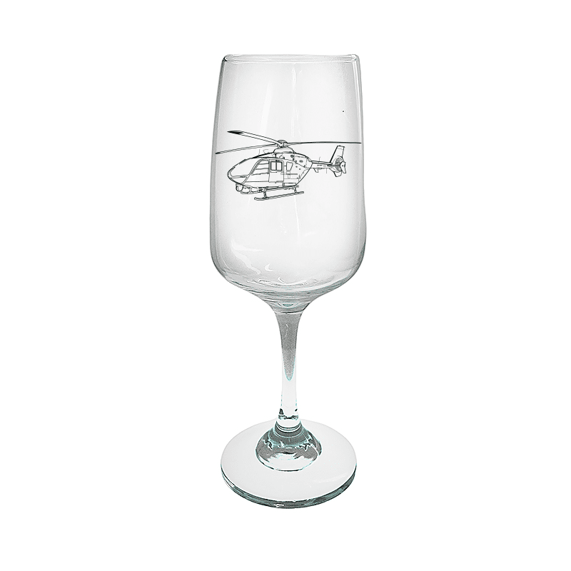 EC 135 Eurocopter Helicopter Wine Glass Selection | Giftware Engraved