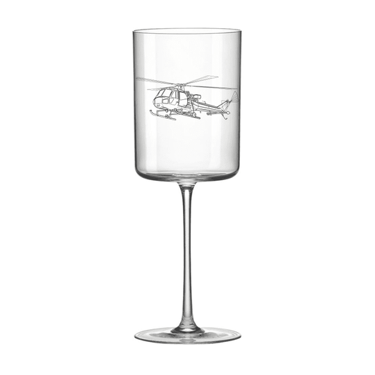 Westland Scout Helicopter Wine Glass Selection | Giftware Engraved