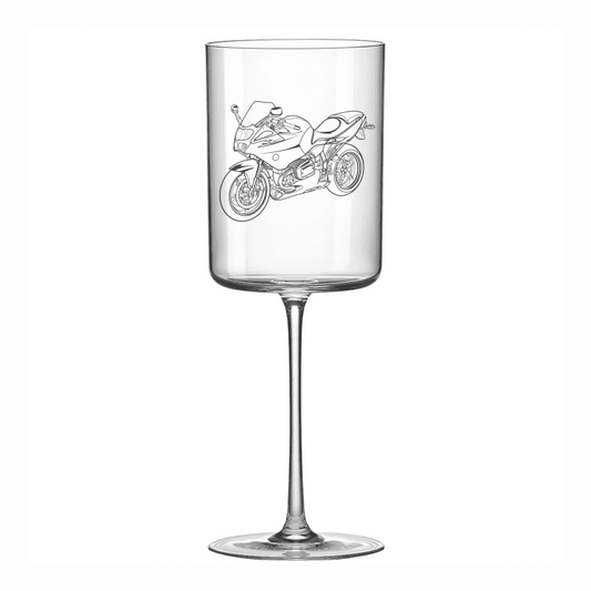 BM R1100 Motorcycle Wine Glass Selection | Giftware Engraved