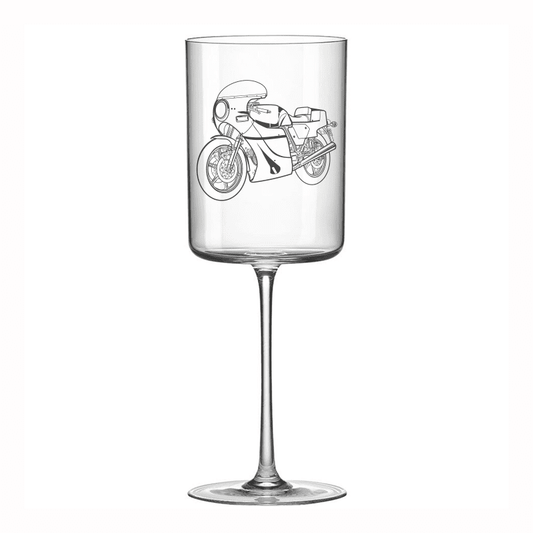 Mike Hailwood Ducati Motorcycle Wine Glass Selection | Giftware Engraved