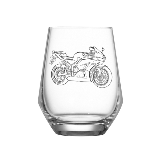 HON Fireblade Motorcycle Wine Glass | Giftware Engraved