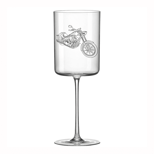 HON Fury Motorcycle Wine Glass | Giftware Engraved