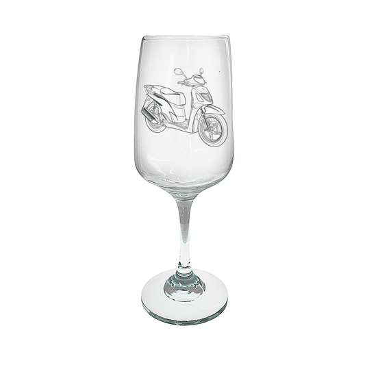 Honda SH125 Scooter Wine Glass Selection | Giftware Engraved