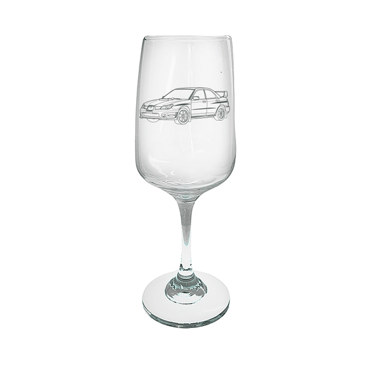Subaru WSX Impreza Wine Glass Selection | Giftware Engraved